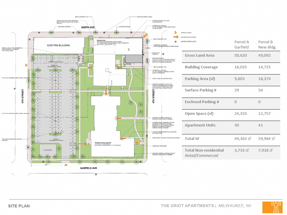 a diagram of the site plan of the proposed development