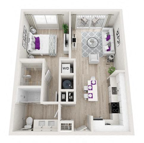 Entice Floor Plan at Altis Little Havana, Florida, 33135