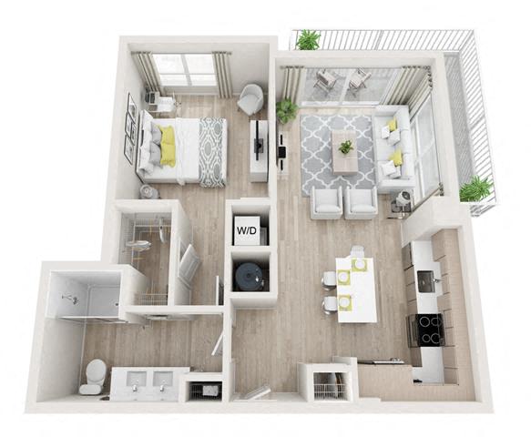 Fantasia Floor Plan at Altis Little Havana, Miami, FL