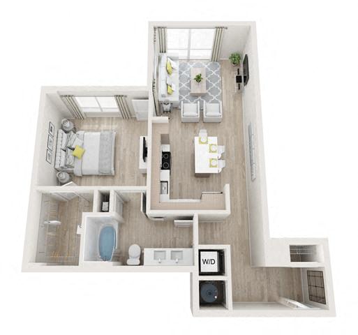 Felicity Floor Plan at Altis Little Havana, Miami, 33135