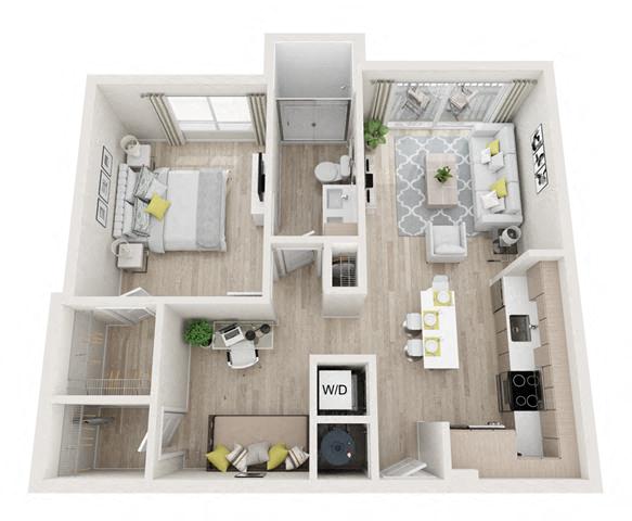 Glee Floor Plan at Altis Little Havana, Miami, Florida