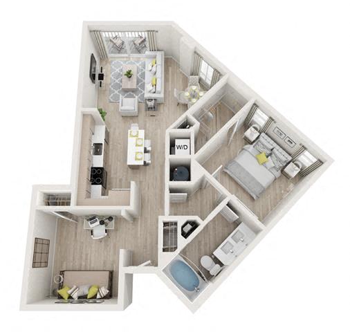 Jubilee Floor Plan at Altis Little Havana, Florida