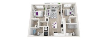 Majestic Floor Plan at Altis Little Havana, Miami, FL, 33135