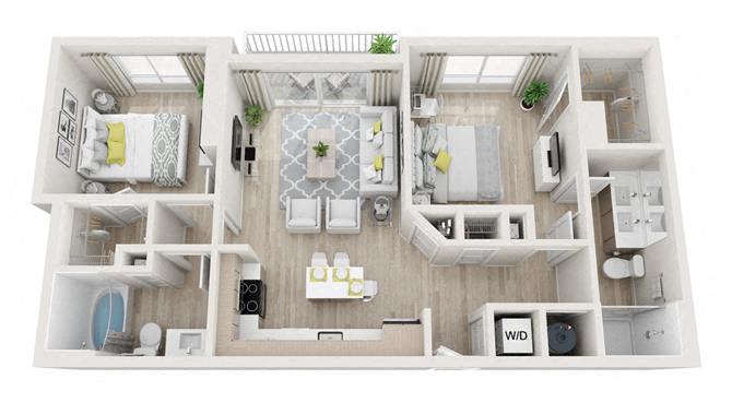 Nirvana Floor Plan at Altis Little Havana, Miami, Florida