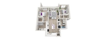 Spellbound Floor Plan at Altis Little Havana, Miami, FL, 33135