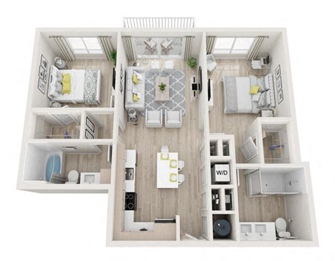 Surreal Floor Plan at Altis Little Havana, Miami, 33135