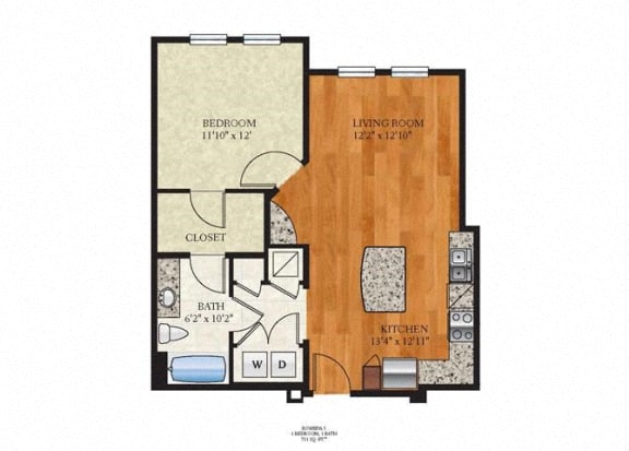 A4 Rowena Floor Plan at The Ivy Residences at Health Village, Orlando, FL