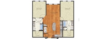 B2 Concord 3 Floor Plan at The Ivy Residences at Health Village, Orlando, Florida