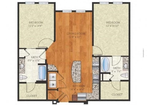 B2 Concord 3 Floor Plan at The Ivy Residences at Health Village, Orlando, Florida