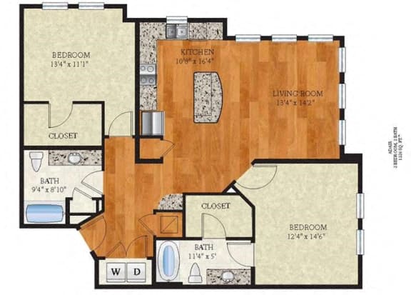 B3 Adair Floor Plan at The Ivy Residences at Health Village, Orlando