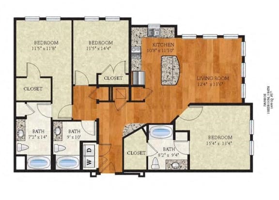 C1 Ivanhoe Floor Plan at The Ivy Residences at Health Village, Florida