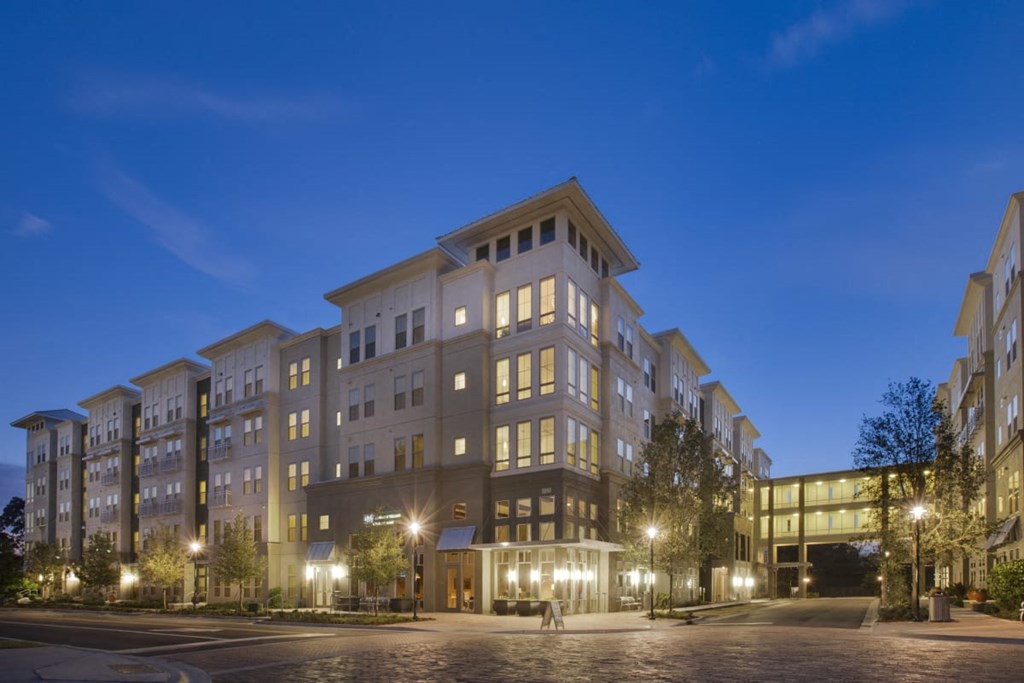 Exterior View In Night at The Ivy Residences at Health Village, Orlando, FL, 32804