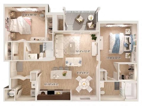 Garnet Floor Plan at Sapphire at Centerpointe, Midlothian, 23114