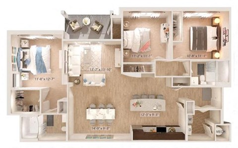 Ruby Floor Plan at Sapphire at Centerpointe, Midlothian, VA, 23114