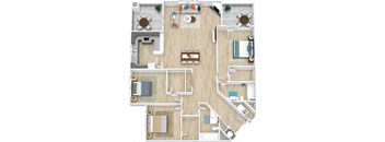 The Pelican Floor Plan at Saltmeadow Bay, Virginia