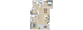 The Widgeon Floor Plan at Saltmeadow Bay, Virginia