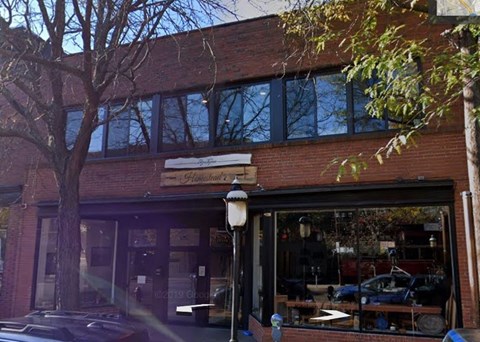 A storefront with a sign that says "Hanover's" above the entrance.