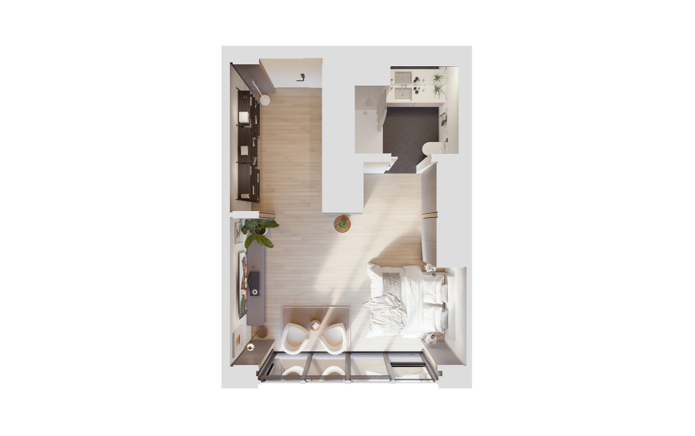 3D studio floor plan
