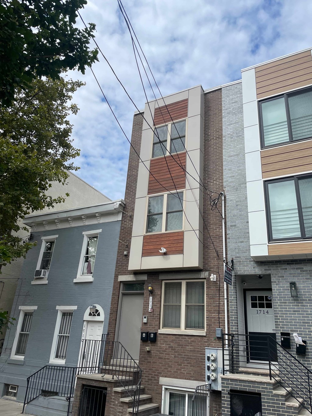 a view of a building with a