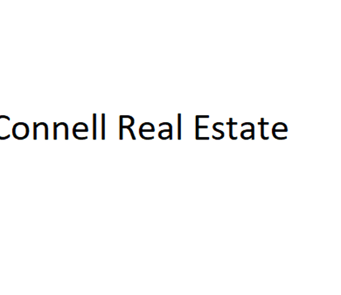 A white background with the words "Connell Real Estate" written in black.