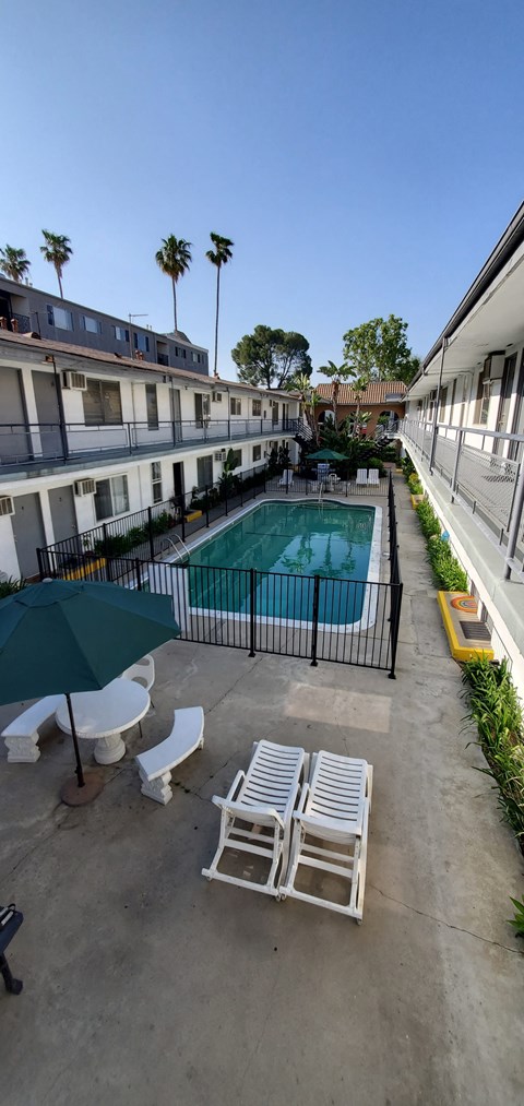 a view of the pool at the resort at long beach