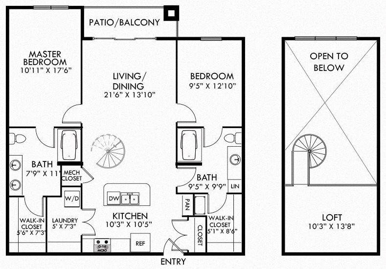 Floor Plans of Cielo Apartments in Charlotte, NC