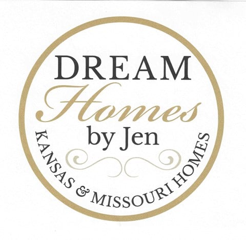 a logo for dream homes with a circle around it
