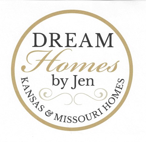 a circle with the words dream homes byjen on it
