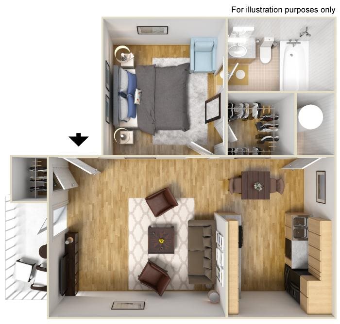 floor plan | Avesta Capella Apartments in Northside Austin, Tx