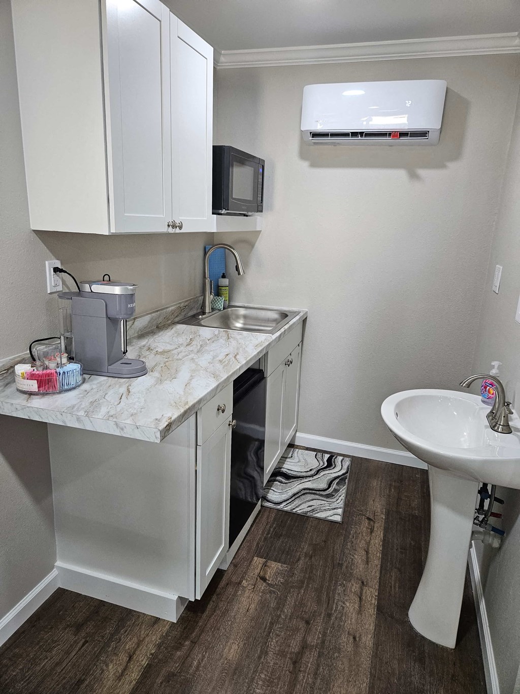 a small bathroom with a sink and a toilet