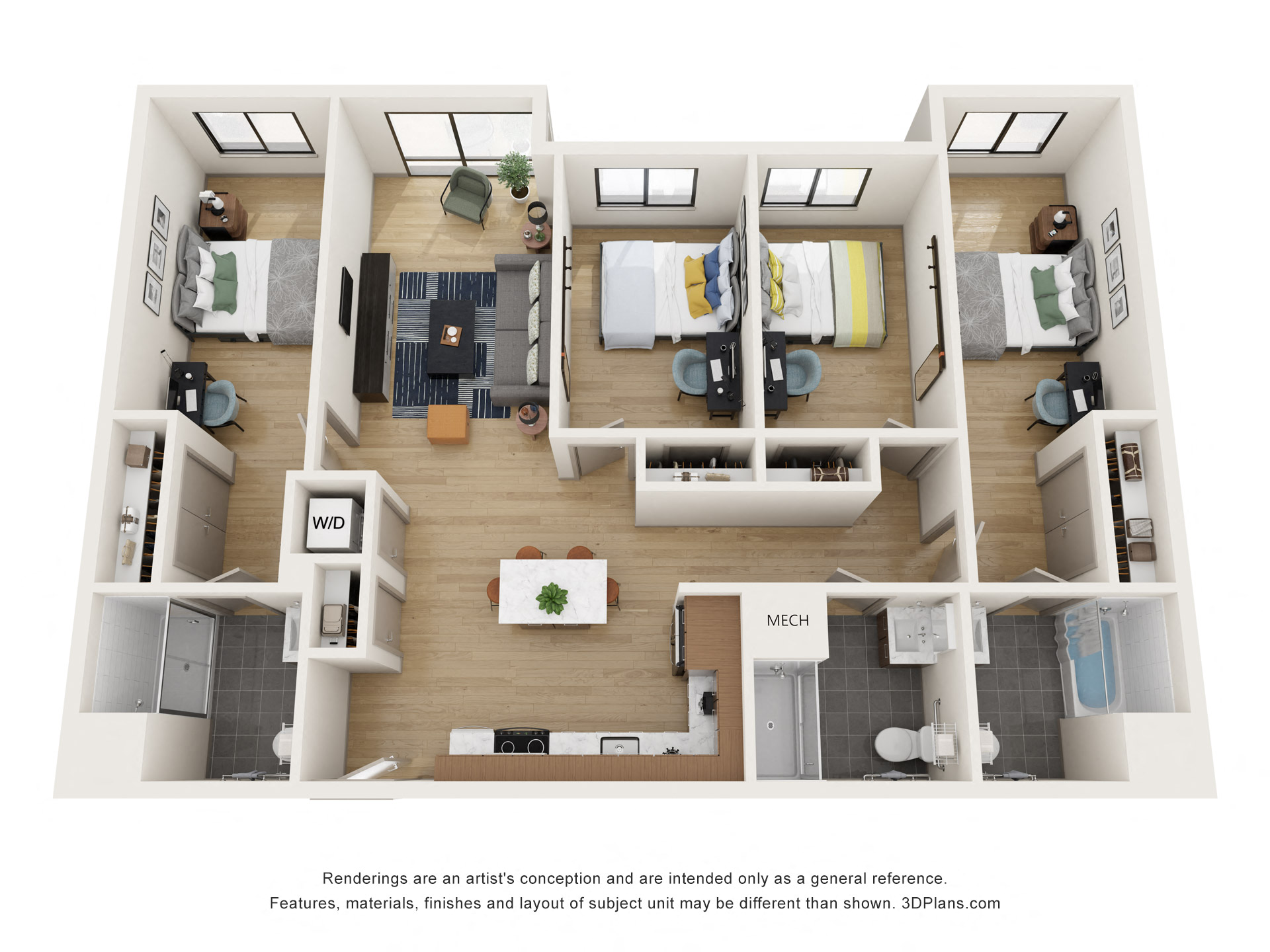 525 Lincoln Street Studio-4 Beds Apartment for Rent - Photo Gallery 18