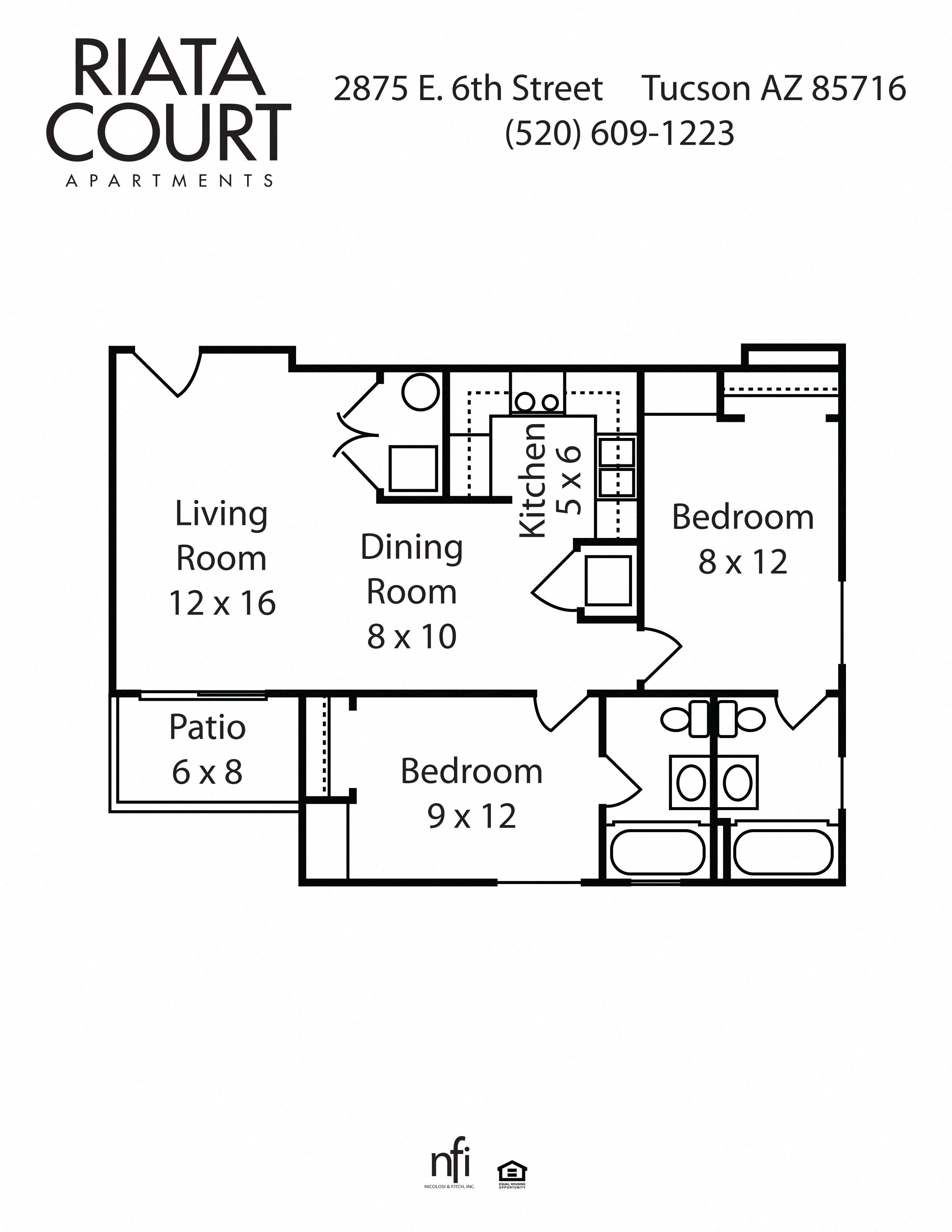 2 Bedroom / 2 Bath