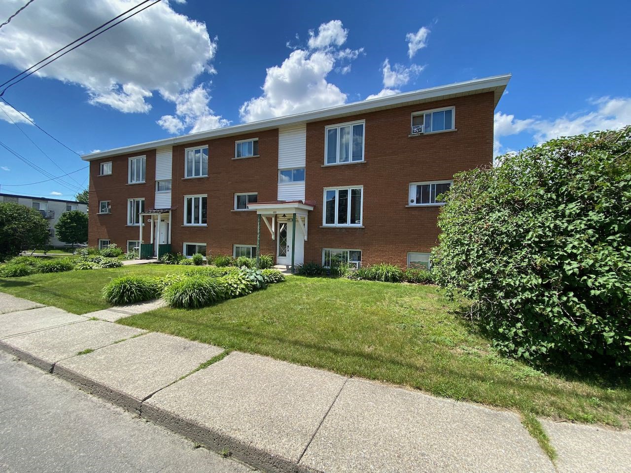 the building where the apartment is located