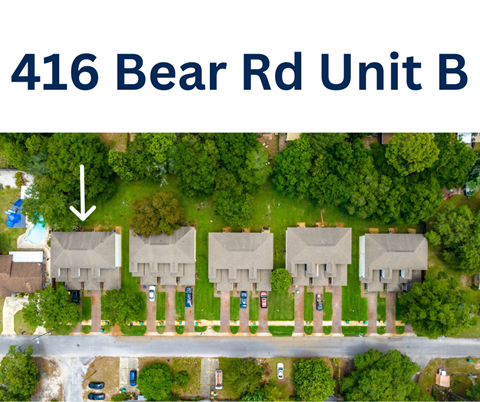 a drone view of a subdivision with houses and trees