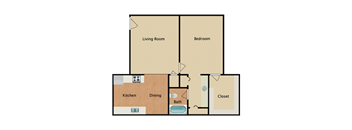 1 Bedroom 1 Bathroom