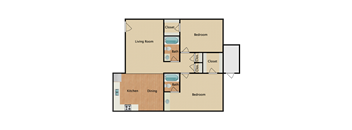 2 Bedroom 2 Bathroom