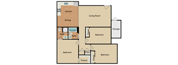 3 Bedroom 2 Bathroom