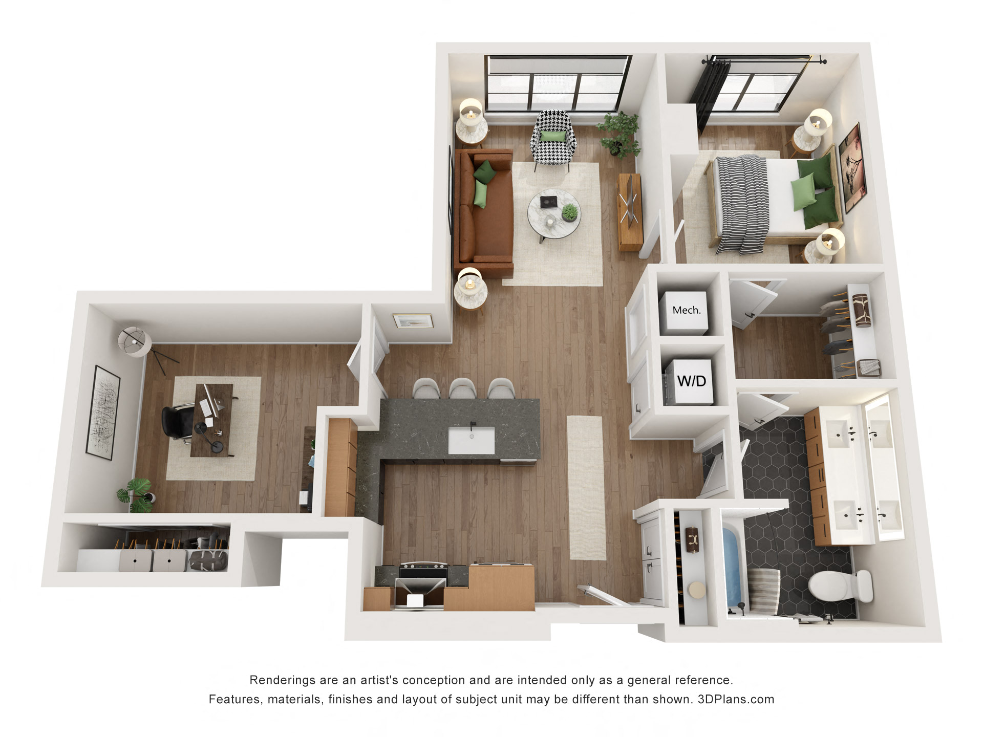 Gables Union Market A10 Floorplan