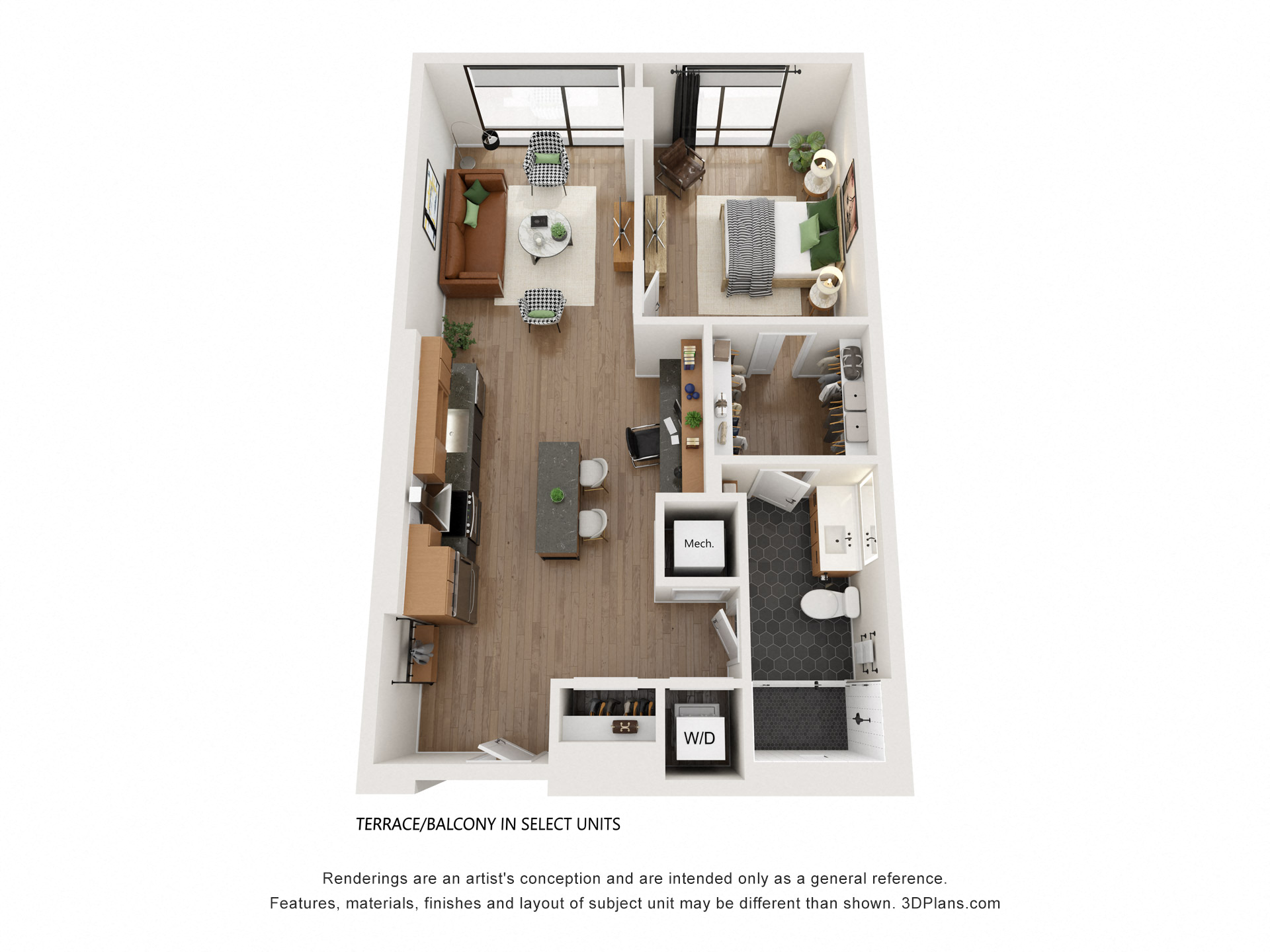Gables Union Market A3 Floorplan