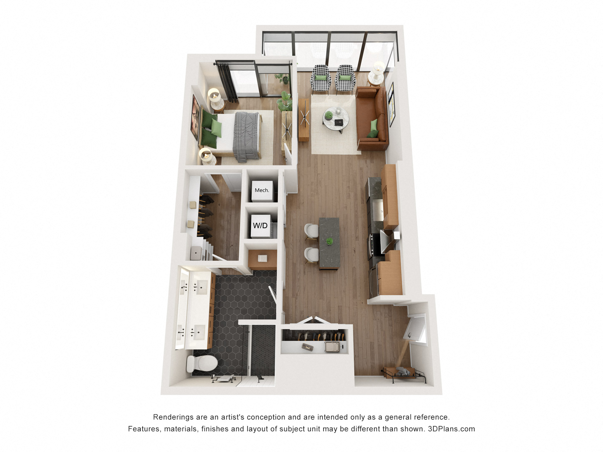 Gables Union Market A6 Floorplan