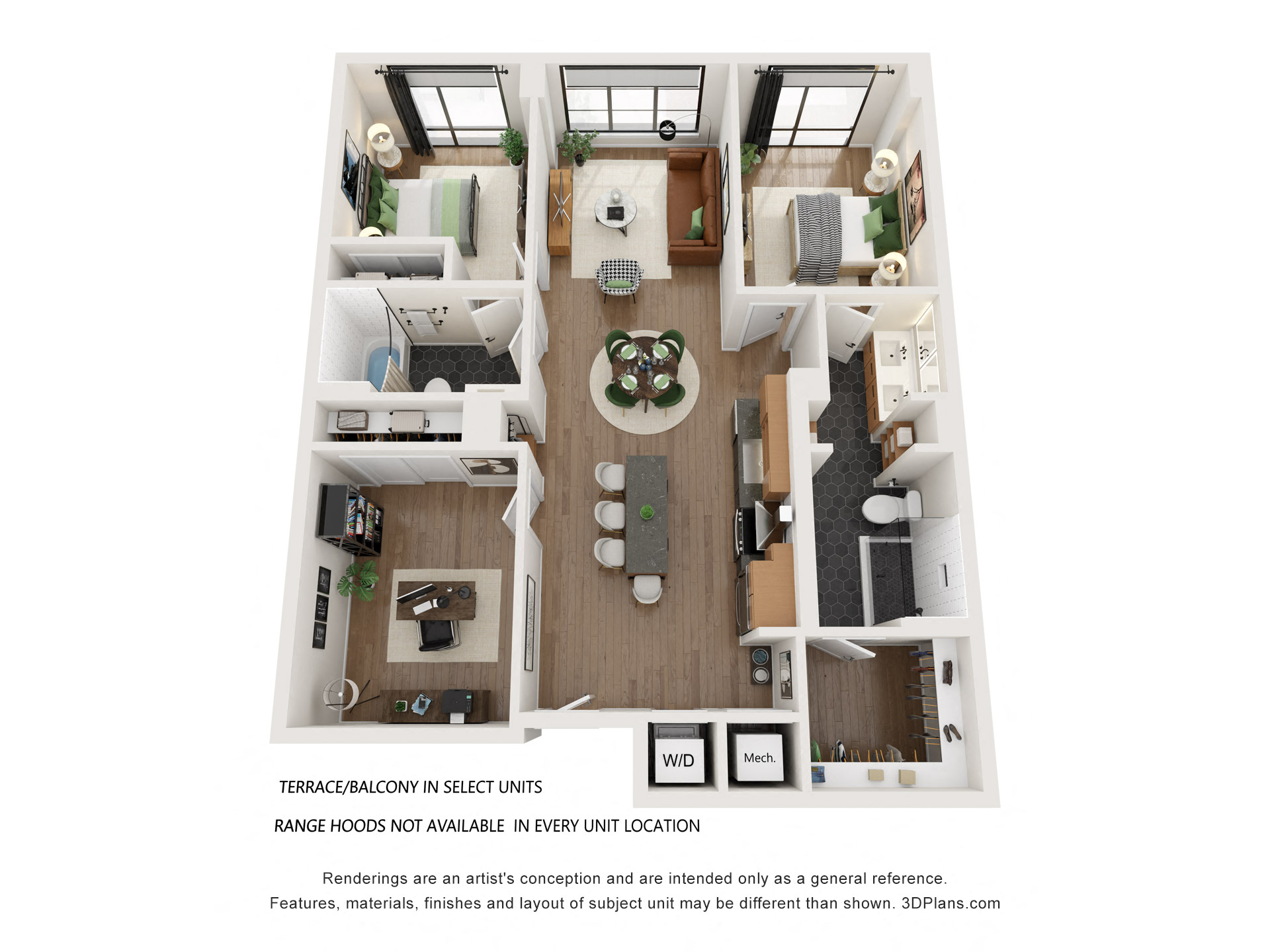 Gables Union Market B8 Floorplan