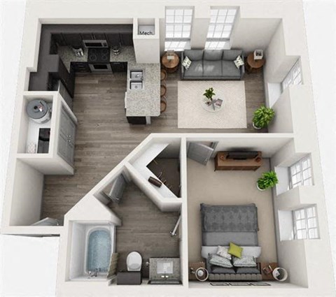 430 Crawford Street 1 Bed Apartment for Rent - Photo Gallery 24