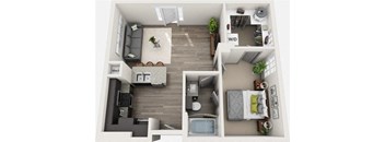 THE VAN BUREN 596 sf