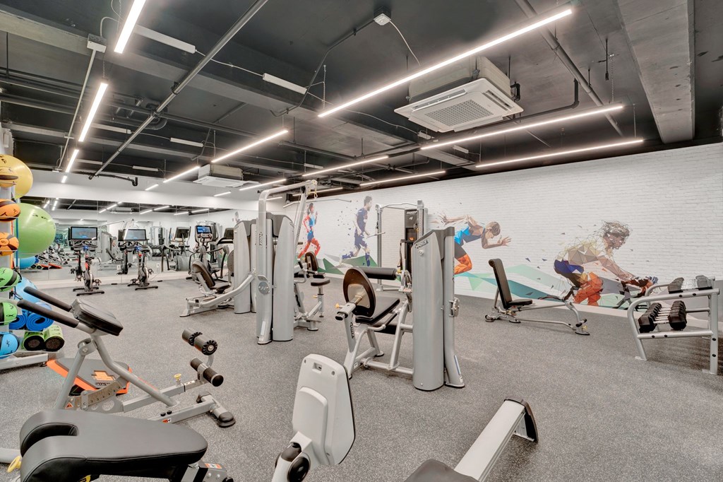 Fully equipped fitness center