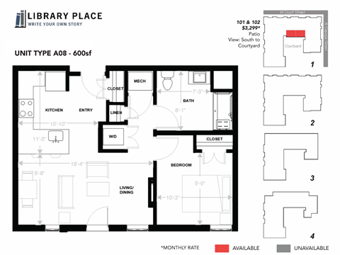 105 West Court Street Studio-3 Beds Apartment for Rent - Photo Gallery 27