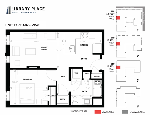 105 West Court Street Studio-3 Beds Apartment for Rent - Photo Gallery 28