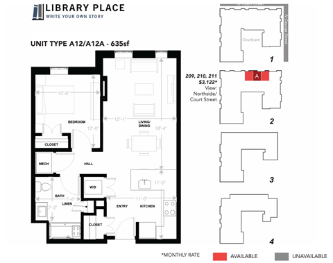 105 West Court Street Studio-3 Beds Apartment for Rent - Photo Gallery 31