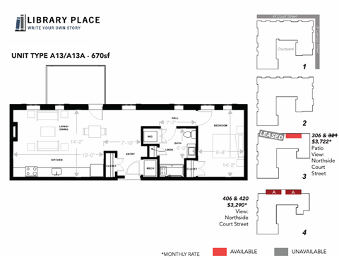 105 West Court Street Studio-3 Beds Apartment for Rent - Photo Gallery 34