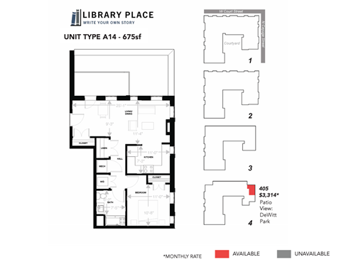 105 West Court Street Studio-3 Beds Apartment for Rent - Photo Gallery 35