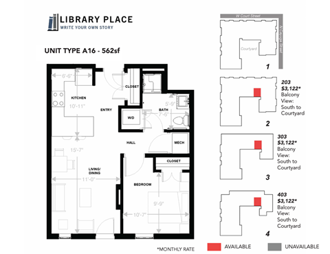 105 West Court Street Studio-3 Beds Apartment for Rent - Photo Gallery 36